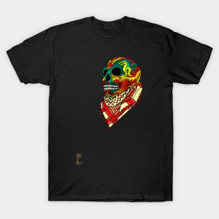 Cheerful Skull Design T-Shirt